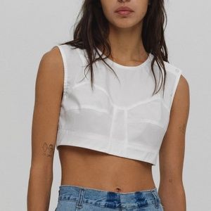 KSENIASCHNAIDER CORSETTED CROP TOP